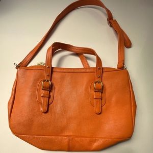 ONNA EHRLICH Orange Satchel